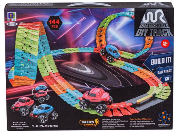 Elastyczny Tor Samochodowy, Wyścigowy 144 Elementy 661-703