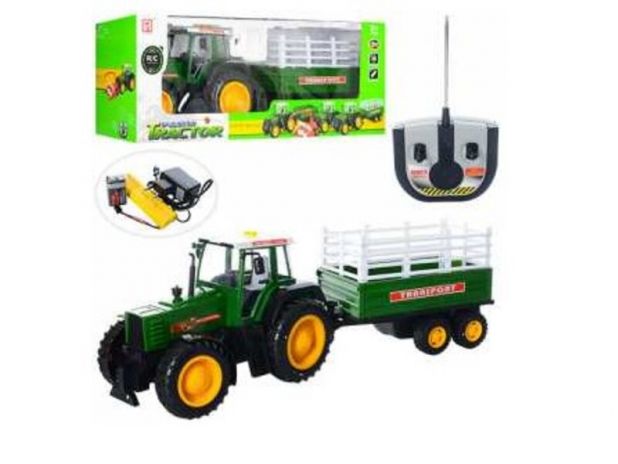 Traktor Z Przyczepą Zdalnie Sterowany RC 27MHz F975-3